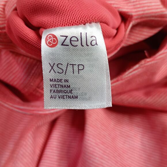 Zella Womens Capri Leggings Yoga Pants Size XS XSmall Pink Micro Stripe - Picture 3 of 7